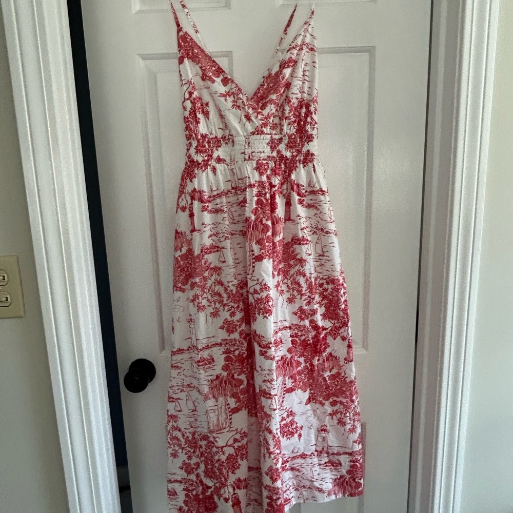 Vineyard Vines Red and White Maxi Dress